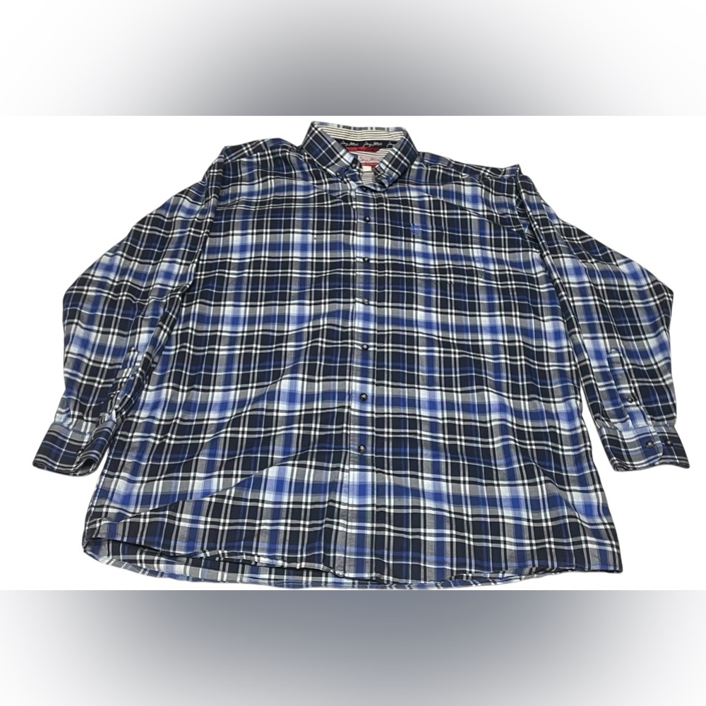 Wrangler George Strait Cowboy Cut Collection Plaid Long Sleeve‎ Mens Shirt